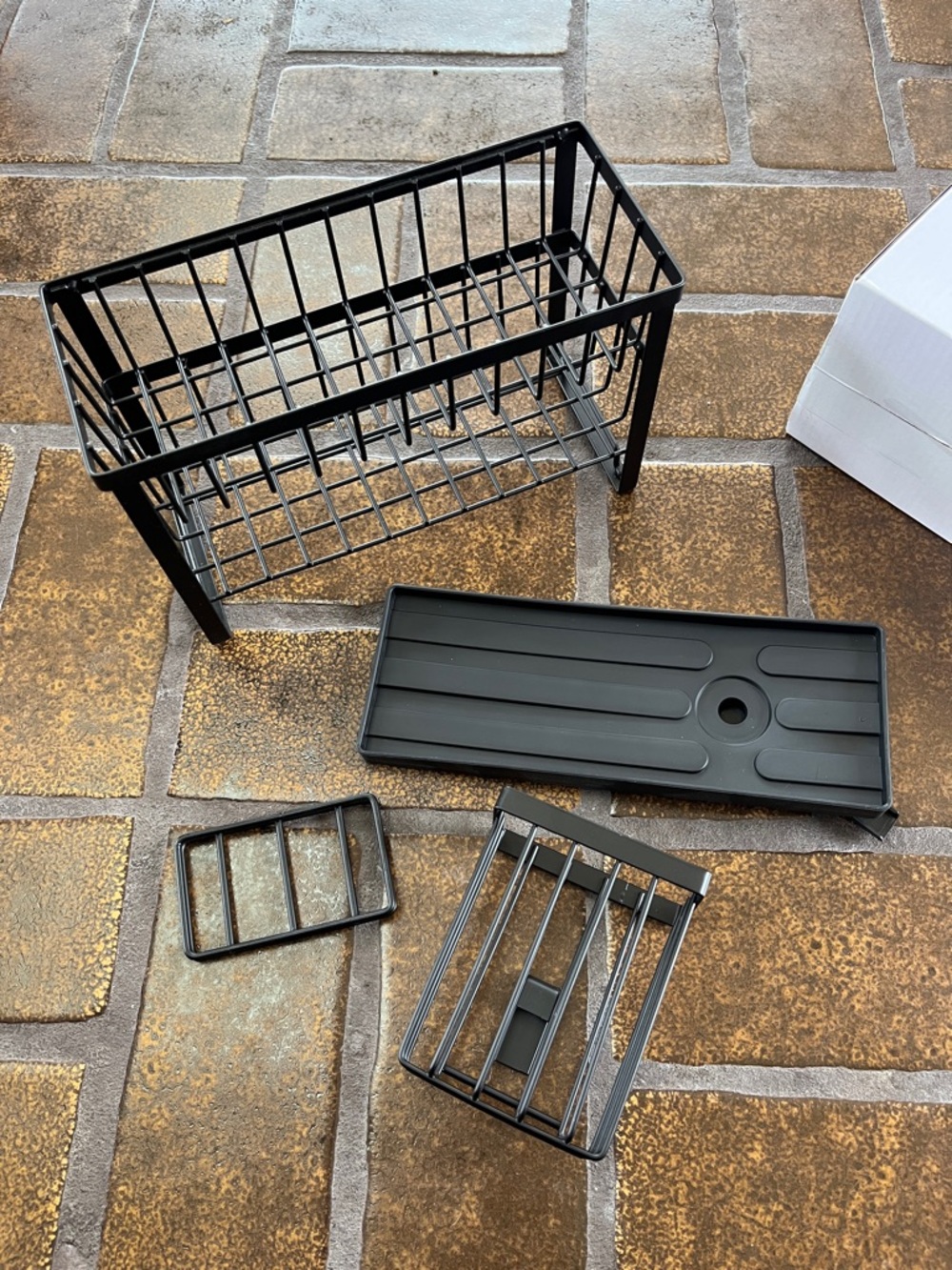 NIB Black 2 Tier Sponge Holder Kitchen Sink Caddy Organizer - Picture 3 of 14